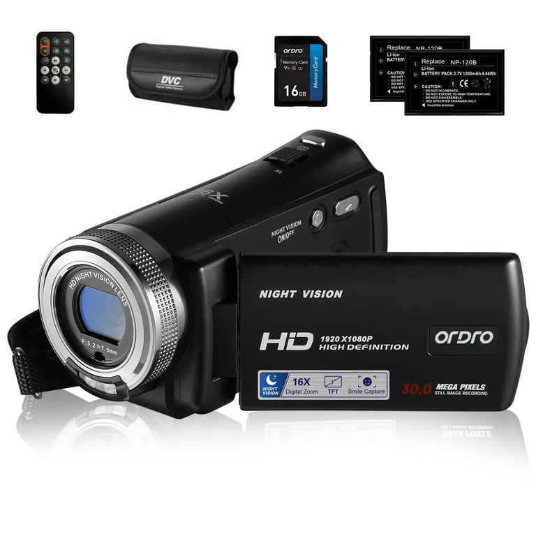 ORDRO Camcorders HDV-V12 1080P Video Camera Infrared Night