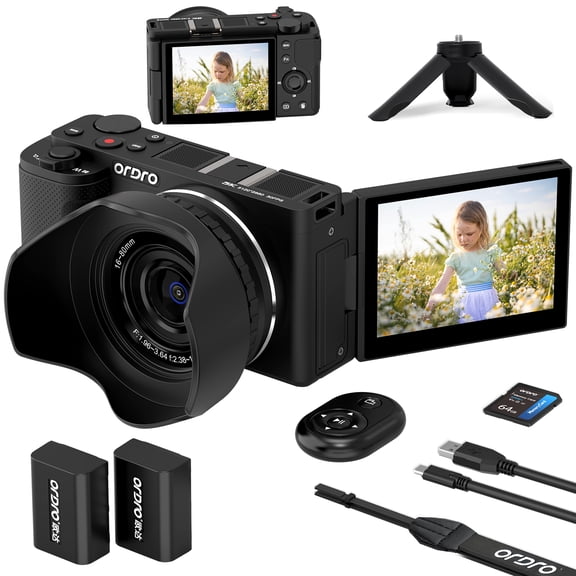 ORDRO G930 Digital Camera 4K 16-80 mm All-in-One Wide Angle Vlogging Camera for Content Creators
