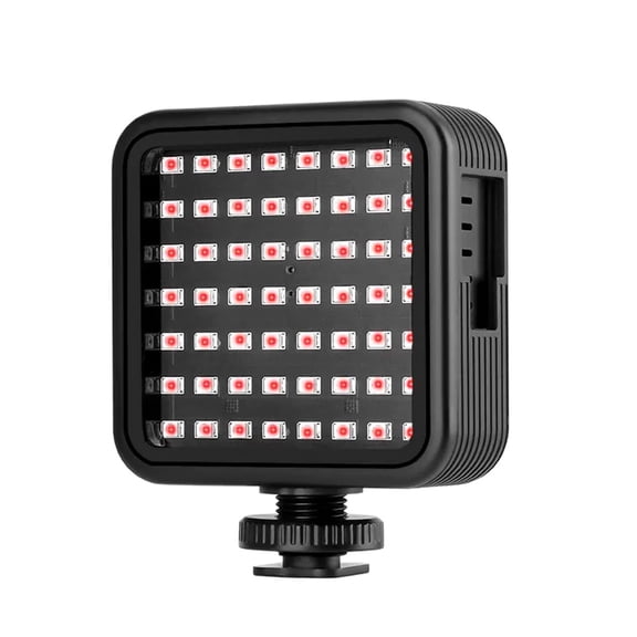 ORDRO LN-5 Infrared Photography Light, Night Vision Light for Video Camera Camcorder, 56 Light Beads, Rechargeable Battery