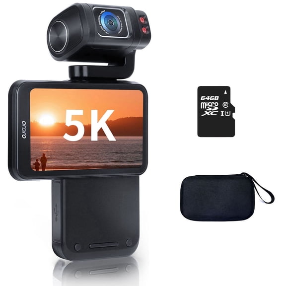 ORDRO M3 5K Video Camera Camcorder WiFi IR Night Vision Pocket Vlogging Camera 3.5'' Flippable Screen