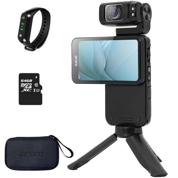 ORDRO M3 Pocket Camcorder 5K 30FPS Video Cameras 48MP Photo 3.5” Rotatable Screen Vlog Camera