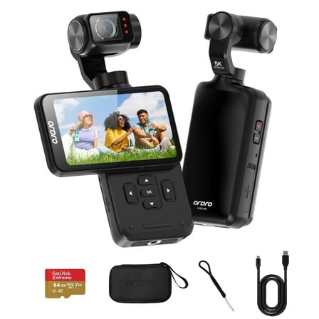 ORDRO M5 Handheld Camcorder 5K 30FPS Video Camera 3-Axis Stabilization Night Vision Digital Camera