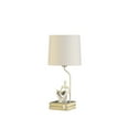 thumbnail image 1 of ORE International 20.5" In Modern Reader White Sitting A Gray Stack Of Books Polyresin Table Lamp, 1 of 4