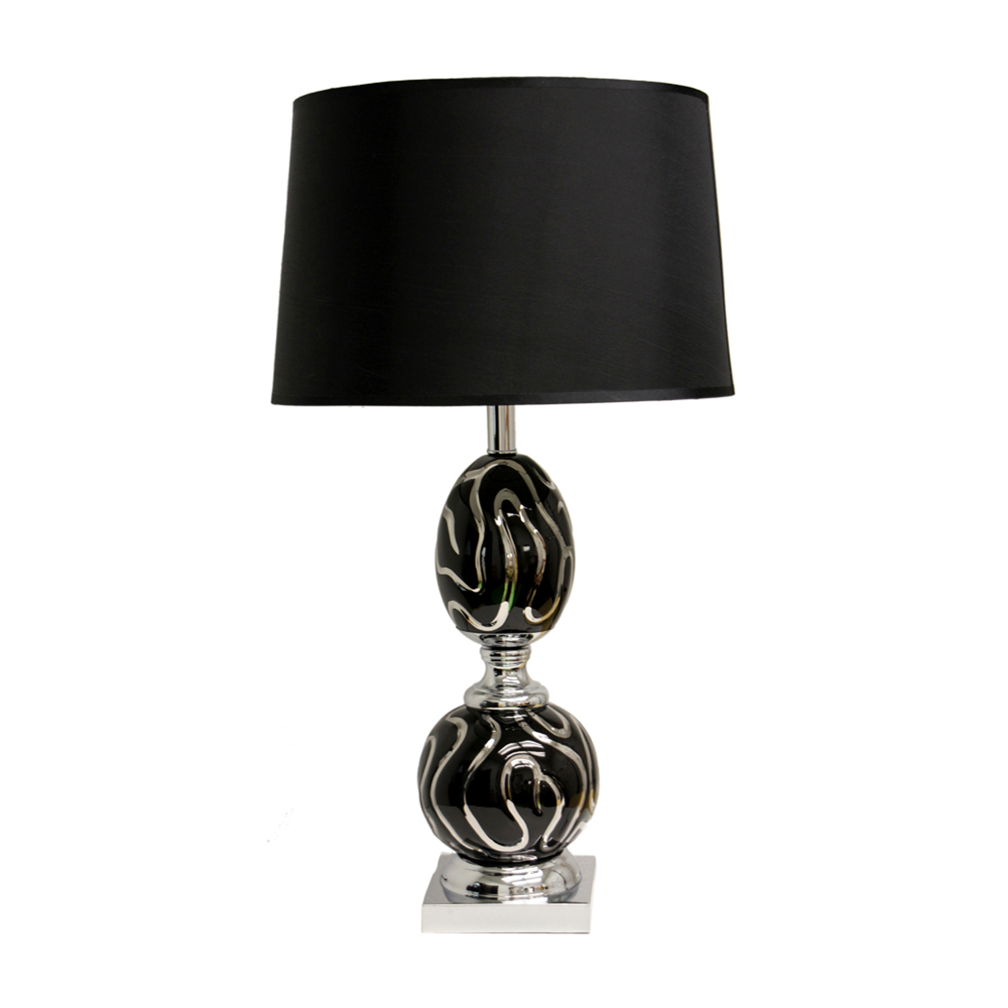 ORE International Ceramic Touch Lamp - Gold Accent Table Lamp