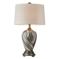 thumbnail image 1 of ORE International 29.75" Tall Polyresin Table Lamp "Kairavi" with Silver Swirl Pattern, 1 of 2