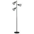 thumbnail image 1 of ORE International 65" Adjustable Cage Shade Metal Floor Lamp Black Matte, 1 of 4