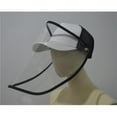thumbnail image 1 of ORE International HBT909 Unisex Baseball Cap Face Shield - White & Black, 1 of 1