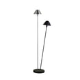 thumbnail image 1 of ORE International Matte Powder Black&Silver LED Double G-9  Floor Lamp Metal, 1 of 6