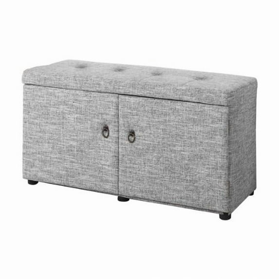 18" Tall Storage Ottoman , Dove Gray