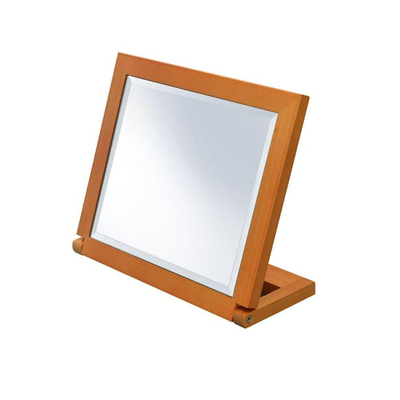 ORE international, Inc. 8 In Rectangular Walnut Tilted Bevelled Mirror