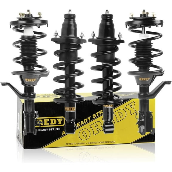 OREDY 4PCS Front Rear Struts W/ Coil Spring Replacement for CRV Excl. England Production Vehicles (with VIN SHSRD) - 172143 172144 171380R 171380L
