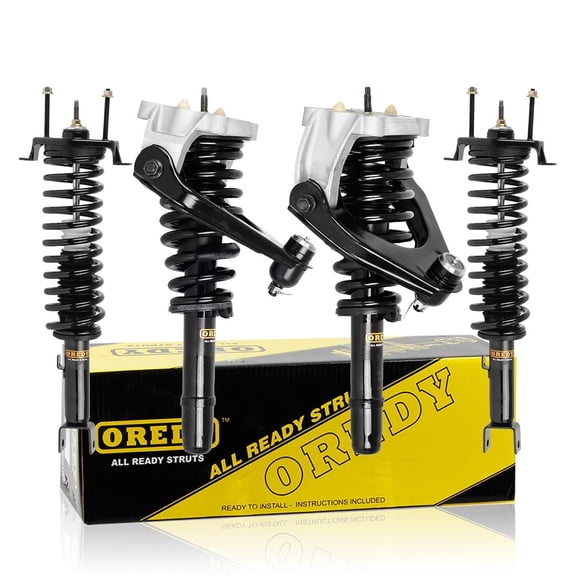 OREDY 4PCS Front & Rear Struts for 2001-2006 Chrysler Sebring Convertible - 171565L 171565R 181565L 181565R