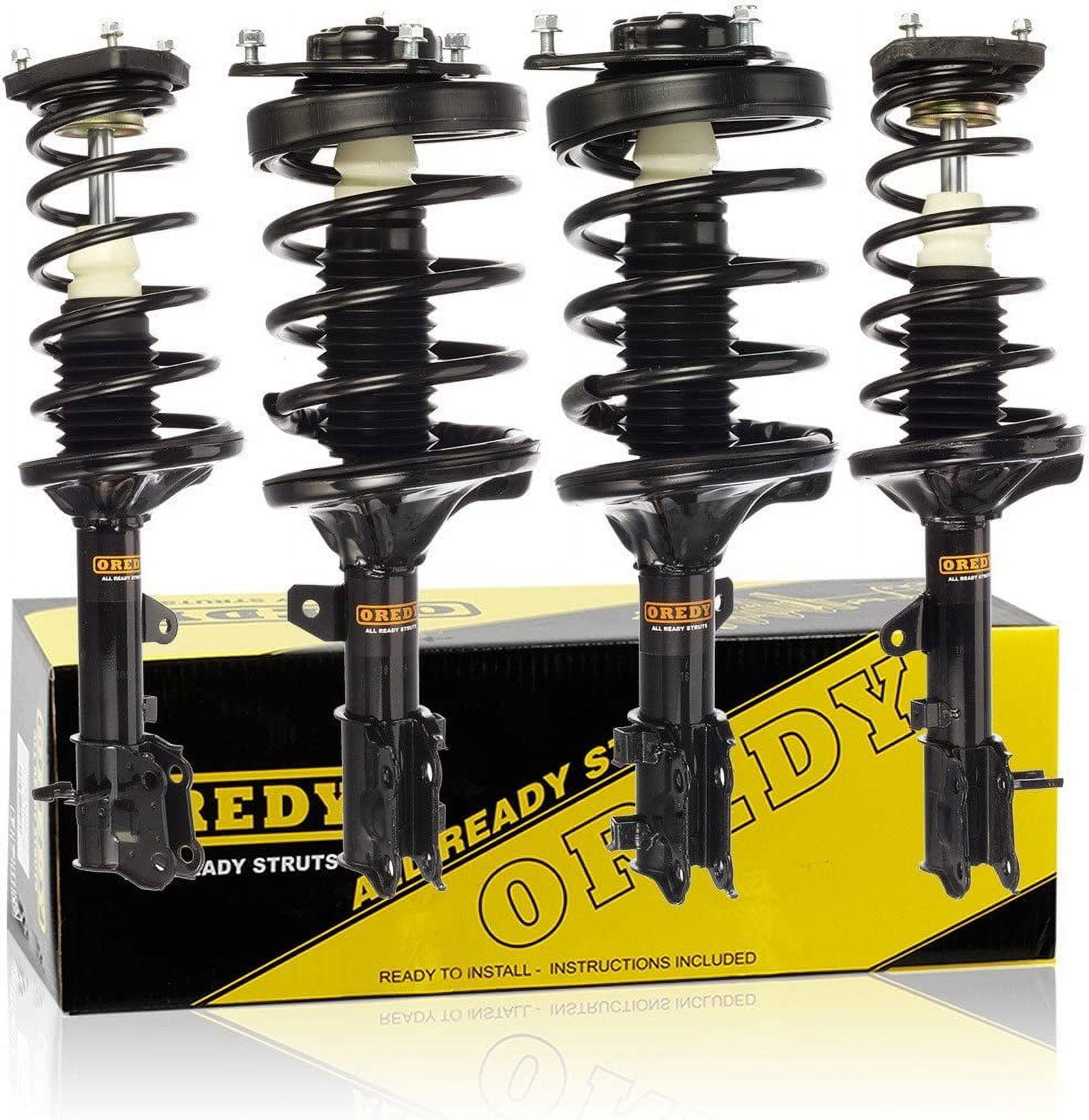 OREDY 4PCS Front Rear Struts w/ Coil Springs Replacement for 2003