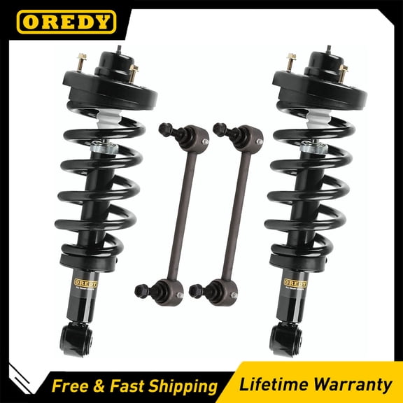 OREDY 4PCS Rear Struts & Sway Bar Links Kit Replacement for 2007-2017 Ford Expedition Lincoln Navigator - 171139 K750052