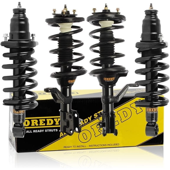 OREDY 4PCS Set Front & Rear Struts w/ Coil Springs Repalcement for 2003 - 2011 Honda Element - 172135 172136 171101L