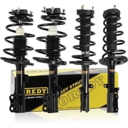 OREDY 4PCs Front + Rear Struts Assembly with Coil Springs Compatible with 2004 - 2006 Lexus ES330 Toyota Camry Solara
