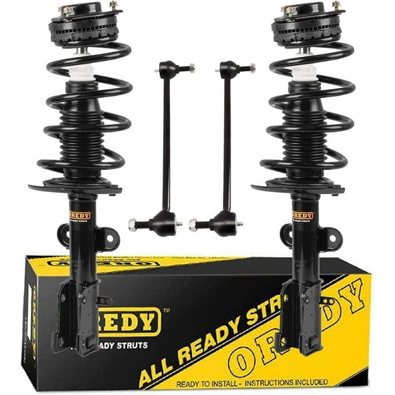 OREDY 4PCs Front Struts & Sway Bar Links Kit for 2008-2016 Chrysler Town & Country 2008-2019 Dodge Grand Caravan - 171128L 171128R K7258
