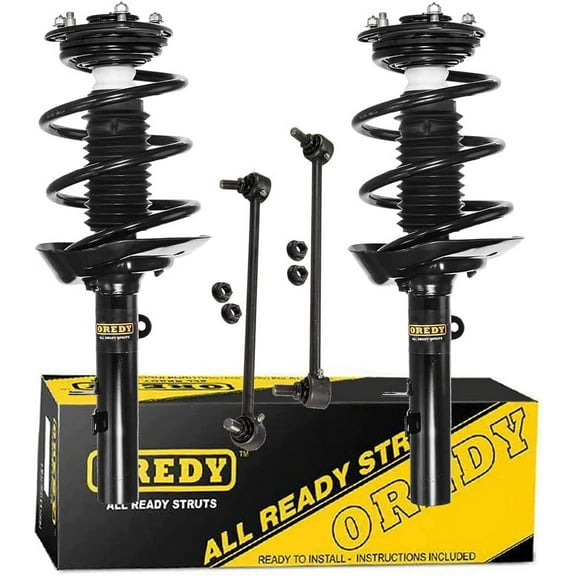 OREDY 4PCs Front Struts & Sway Bar Links Kit for 2013 2014 2015 2016 2017 Honda Accord Sedan - 172971 172970 K750651 K750650