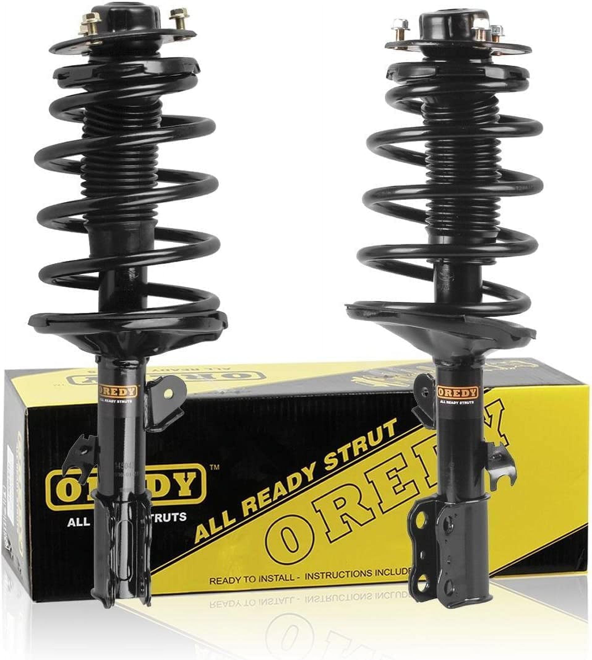 OREDY Front Pair Complete Shock Struts Assembly Kit with Coil Spring ...