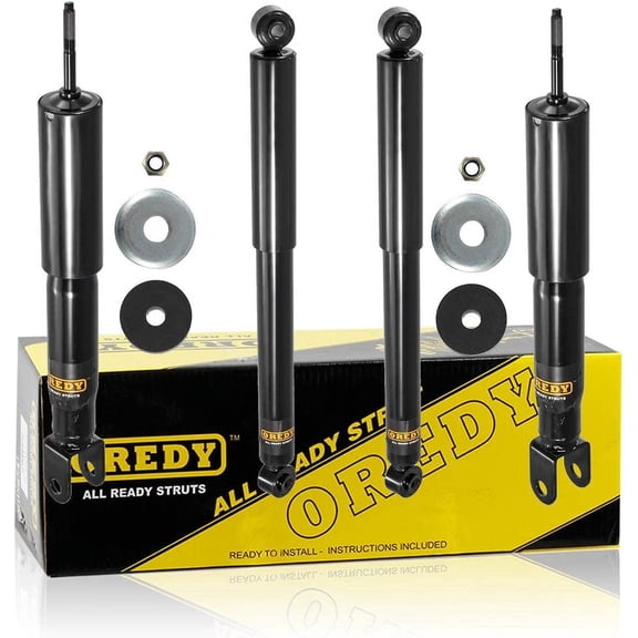OREDY Front Rear Shock Absorber Kit Replacement for Chevrolet Avalanche 1500 4WD/RWD Suburban 1500 4WD Yukon -344384 344381