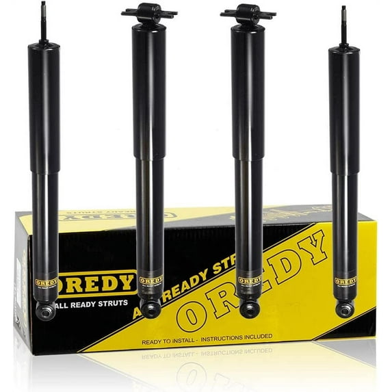 OREDY Front & Rear Shock Absorber Replacement for 2007 - 2017 Jeep Wrangler 4WD 2018 Wrangler JK - 349071 349069