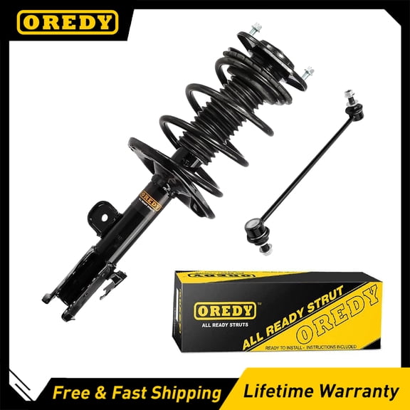 OREDY Front Right Strut & Sway Bar Link 2PCS Kit Replacement for 2006-2012 Toyota RAV4 (2.4L/2.5L Only) - 172275 K750043