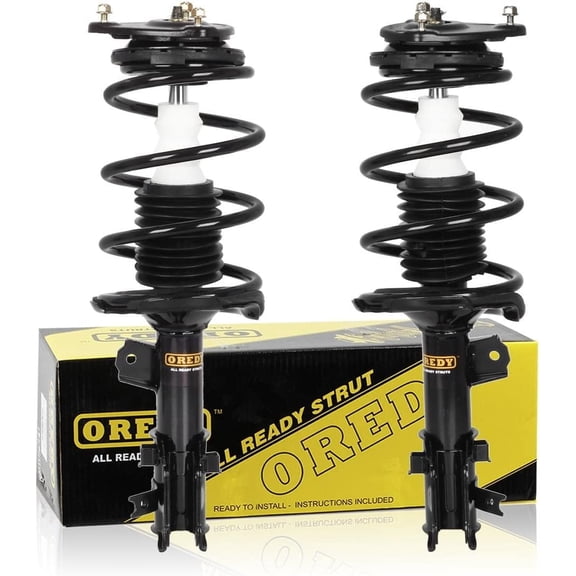 OREDY Pair Front Right Left Side Struts Shock Absorber Assembly for 2006-2011 Hyundai Accent Kia Rio LX SX - 172297 172298