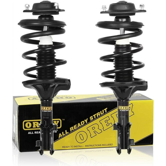 OREDY Pair Front Struts Assembly with Coil Spring for 2000 - 2006 Hyundai Elantra - 171404 171405