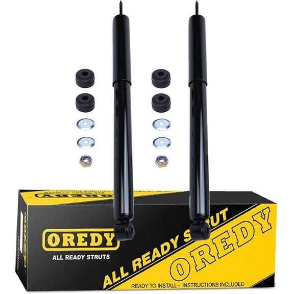 OREDY Pair Rear Shock Absorbers Replacement for 2000-2009 2010 2011 Ford Focus Sedan Hatchback - 343429