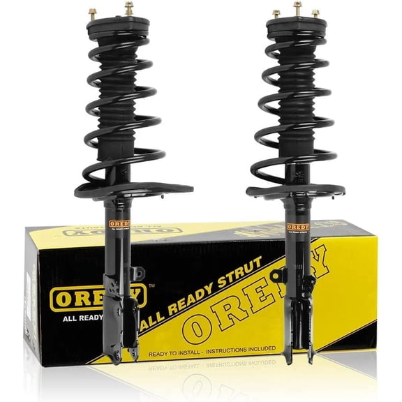 OREDY Rear Pair Complete Struts with Coil Spring Assembly Replacement for 2007 - 2011 Toyota Camry Toyota 2008 - 2012 Avalon - 172309 172310