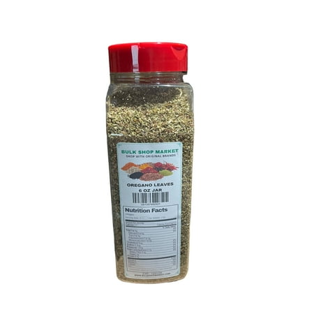 OREGANO LEAVES 6 OZ JAR SPICE BY BULKSHOPMARKET