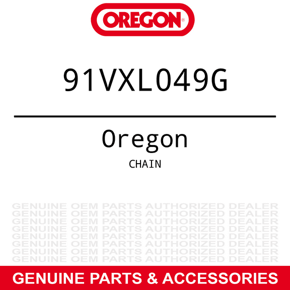 Oregon 3/8" Semi Chisel Chain, Long | 91VXL049G
