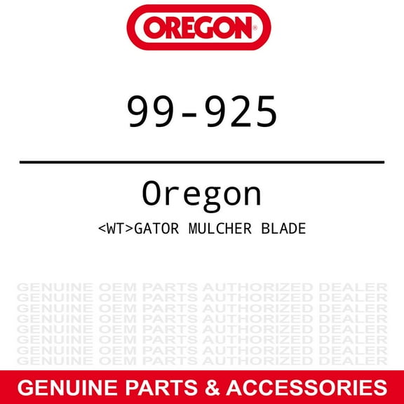 Oregon 99-925 25" Gator Mulcher Blade Replacement for Snapper