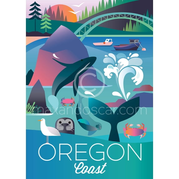 OREGON COAST PRINT