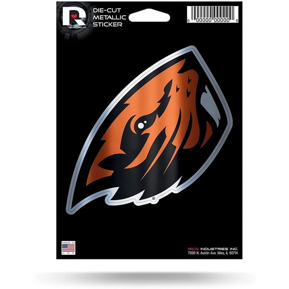 OREGON STATE DIE CUT METALLIC STICKER