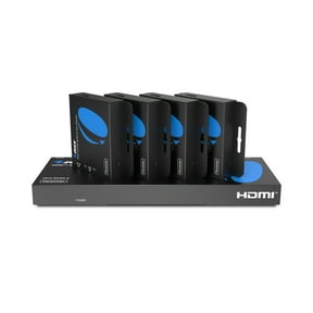 OREI 1x4 HDMI Extender Splitter Multiple Over Single Cable CAT6/7 1080P with IR Remote EDID Management - up to 165 ft