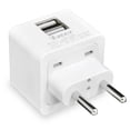thumbnail image 1 of OREI 3.4A 2 USB Plug Adapter Type C for Europe - Compatible with iPhone/iPad, Galaxy & More, 1 of 2
