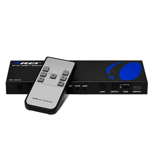 OREI 8K HDMI Switcher With ARC/eARC Audio Extraction (BK-401ARC)