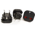 thumbnail image 1 of OREI GP-021 Continental UK 3-Pin To Schuko European 2-Pin Grounded Travel Adapter Plug - 3 Pack, 1 of 3