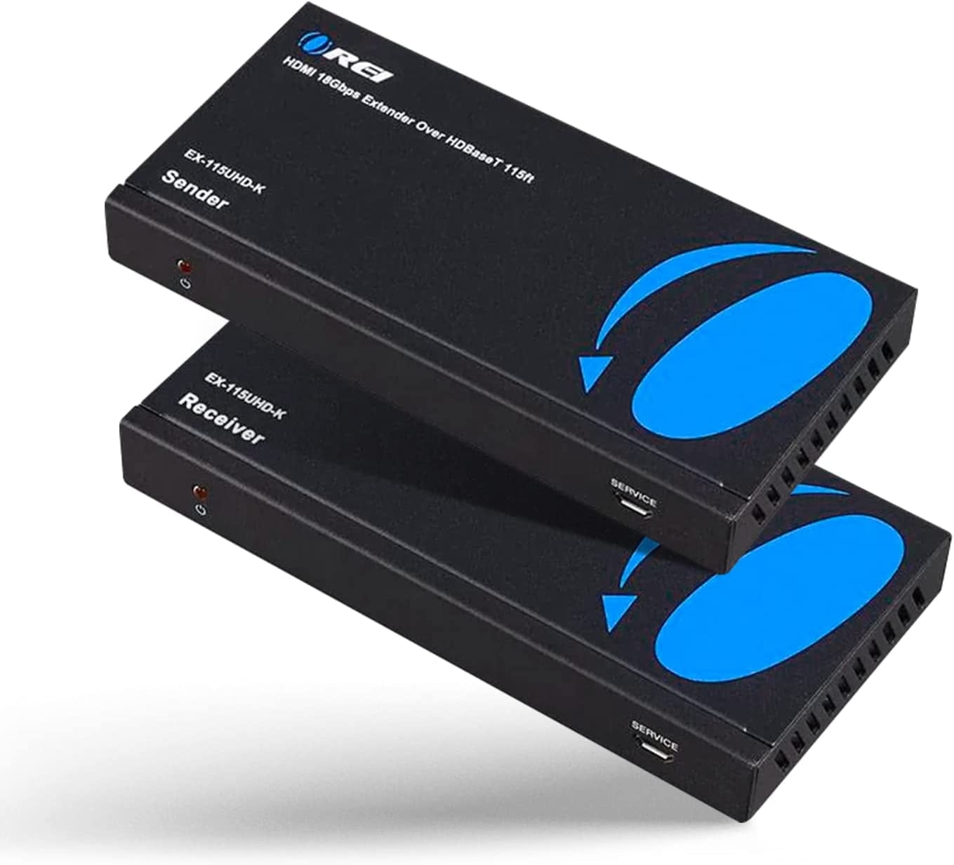 OREI HDBaseT 4K 60Hz HDMI Extender over Cat5e / 6 Ethernet LAN Cable - up to 400ft - IR, CEC, RS-232, PoC
