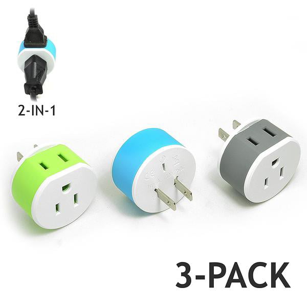 OREI India USA Adapter, India to Universal Travel Adapter for USA, Japan,  Canada Plug Adapter - Type
