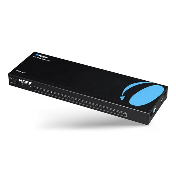 OREI OREI 1 in 16 4K Out HDMI Splitter 4:4:4 8-bit - HDMI 2.0, HDCP 2.2, 18 Gbps, 4K @ 60Hz HDMI Duplicator/Distributor UltaHD High Resolution (UHDS-1016) (1x16)