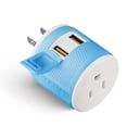 thumbnail image 1 of OREI U2U-6 Type A Travel Plug Adapter with Surge Protection, 1 of 8