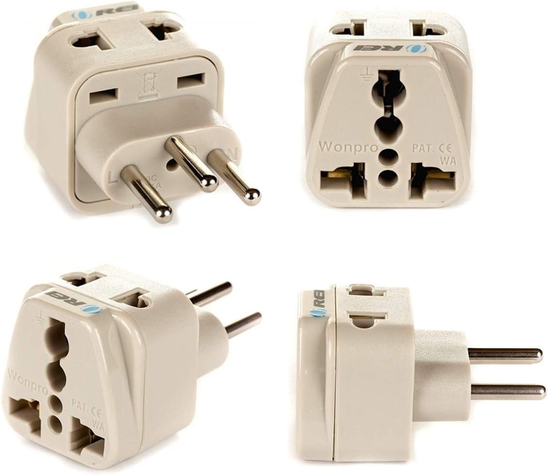 OREI US to Switzerland, Rwanda (Type J) Travel Adapter Plug 2 in 1 CE