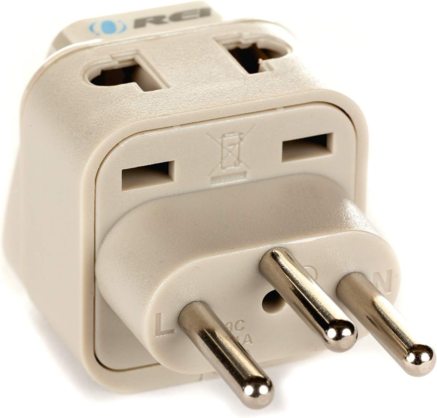 OREI WPJGN Universal 2 in 1 Type J Plug Adapter for Switzerland