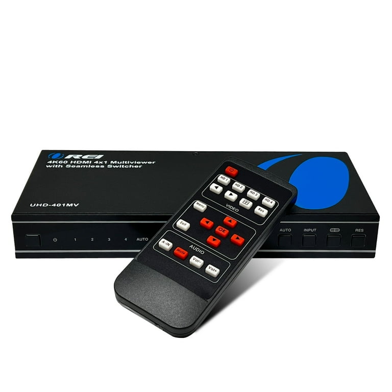 OREI 4x1 HDMI 4K UHD Multi-Viewer Quad Video Switch OREI 4x1 HDMI 4K UHD Multi-Viewer Quad Video Switch