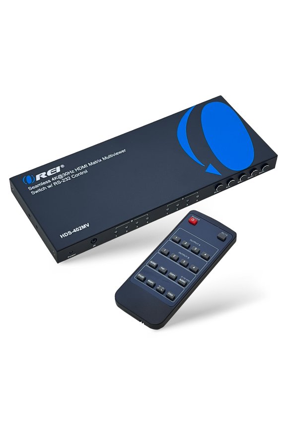 Ultra HD 4K Quad Multi Viewer 4x2 HDMI Matrix Multiviewer Switch Output (HDS-402MV)