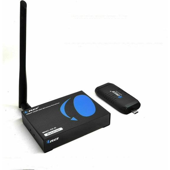 OREI Wireless HDMI Extender Transmitter & Receiver Dongle 1080P Kit Type USB-C to HDMI - Up to 50 Ft - Perfect for Streaming from Laptop, PC, Presentation, Switching, Power Point