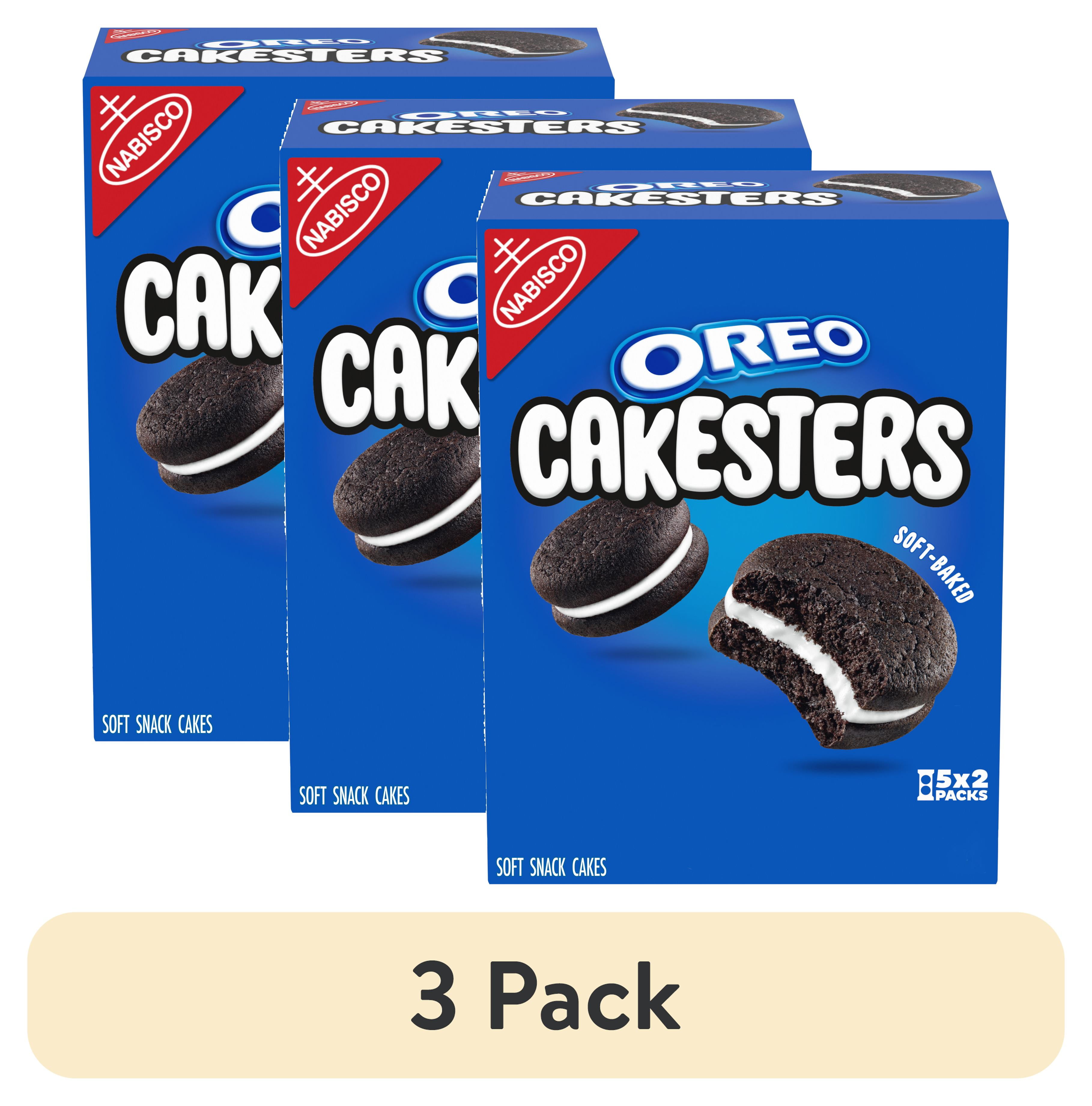 (3 pack) OREO Cakesters Soft Snack Cakes, 5 2.02 oz Snack Packs