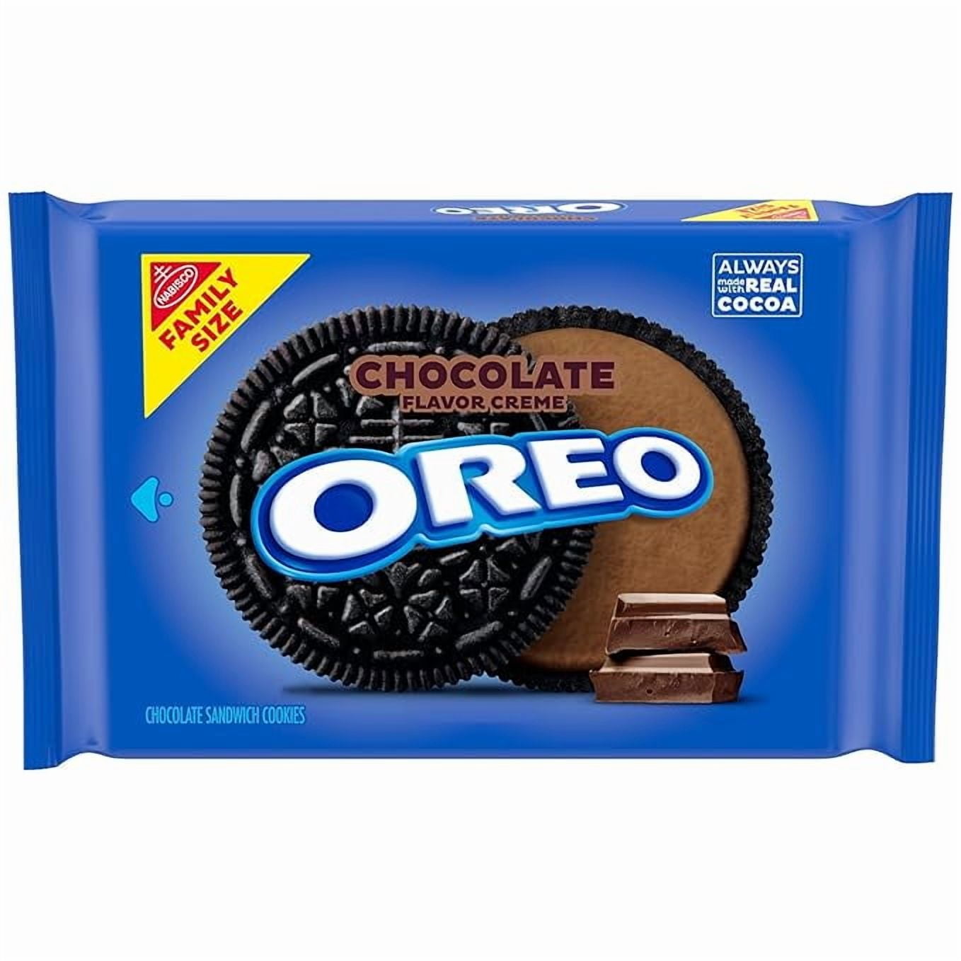 OREO Chocolate Creme Chocolate Sandwich Cookies, Family Size, 18.71 oz